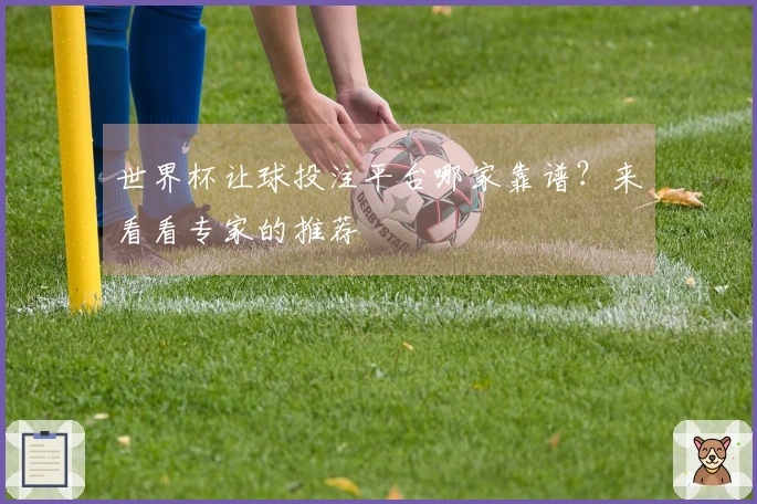 世界杯让球投注平台哪家靠谱？来看看专家的推荐